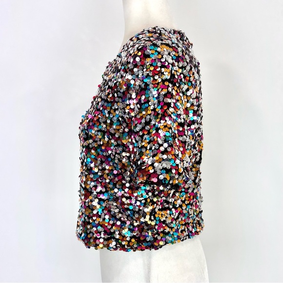 H&M multicolour sequinned top - Picture 4 of 7